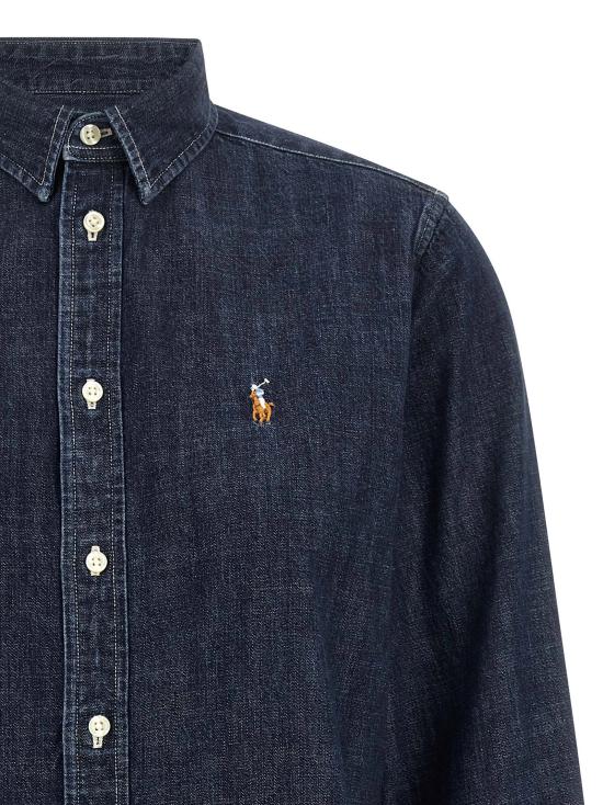 26FW 폴로 랄프로렌 데님 셔츠 데님 셔츠, 셔츠와 블라우스, 파란색 - POLO RALPH LAUREN