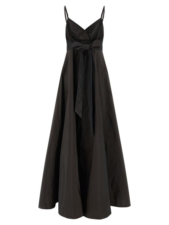 26FW 핑코 롱 원피스 맥시 드레스 (상의 포함) 브라운 - PINKO