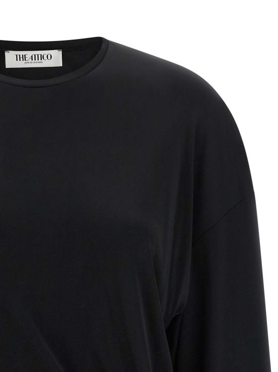 26FW 디 아티코 숏 원피스 메탈릭 디테일 드레스 블랙 - THE ATTICO