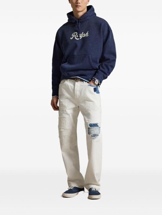 26FW 폴로 랄프로렌 후드 티셔츠 710B19140 001 Blu - POLO RALPH LAUREN