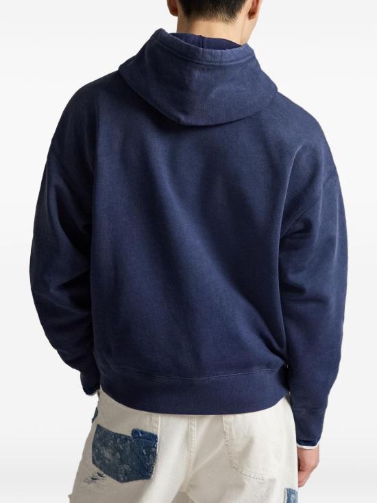 26FW 폴로 랄프로렌 후드 티셔츠 710B19140 001 Blu - POLO RALPH LAUREN