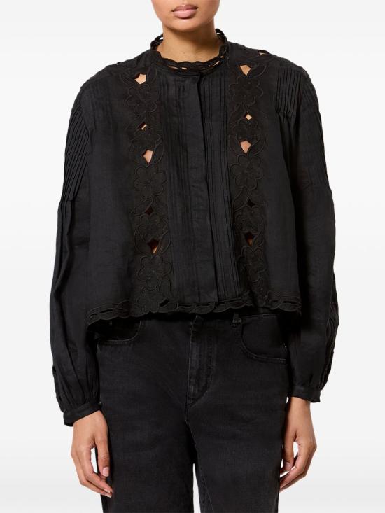 26FW 이자벨마랑 긴팔 티셔츠 HT0964FA D3J12I01BK NERO - ISABEL MARANT