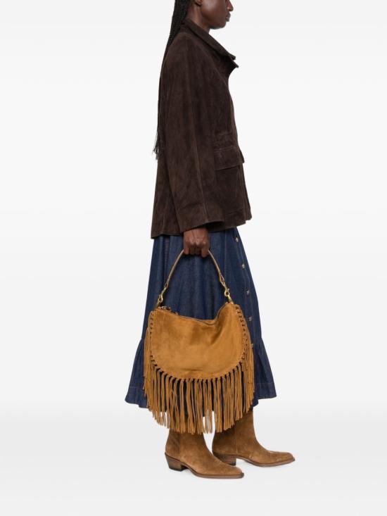 26FW 이자벨마랑 오스칸 호보 프린지 디테일 핸드백 BF0066FC C3C14M50CO Marrone - ISABEL MARANT
