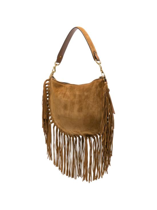 26FW 이자벨마랑 오스칸 호보 프린지 디테일 핸드백 BF0066FC C3C14M50CO Marrone - ISABEL MARANT
