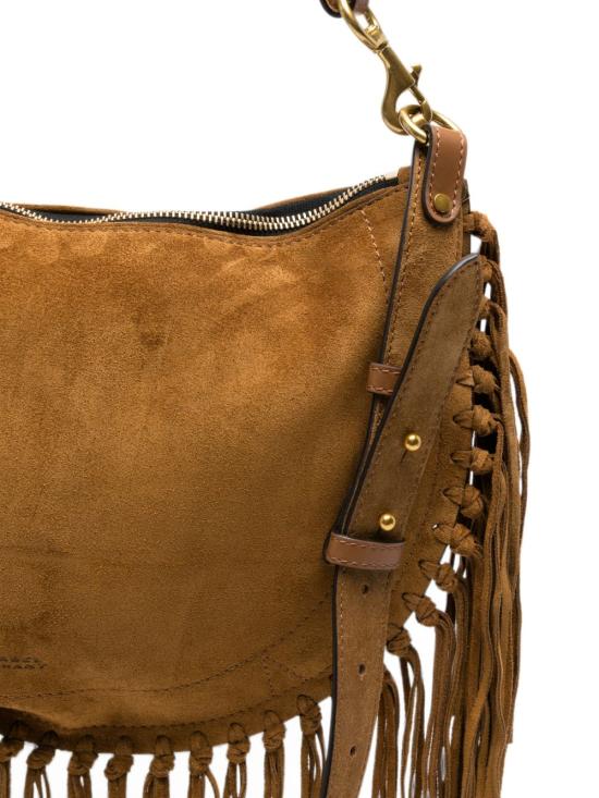 26FW 이자벨마랑 오스칸 호보 프린지 디테일 핸드백 BF0066FC C3C14M50CO Marrone - ISABEL MARANT