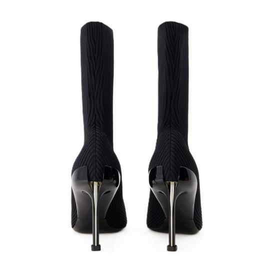  알렉산더 맥퀸 부츠 뾰족코 앵클  블랙 - ALEXANDER MCQUEEN