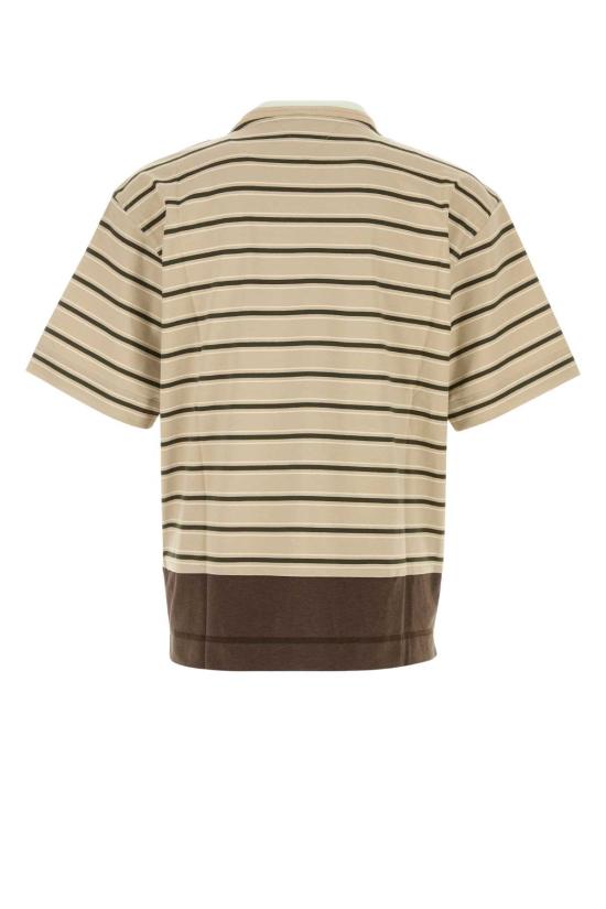 26FW 보테가베네타 코튼 자수 스트라이프 반팔 티셔츠 871381V6P51 2216 Stripped - BOTTEGA VENETA