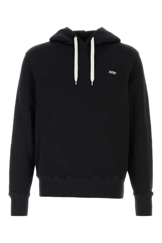 26FW 오트리 로고 후드 티셔츠 HOPM 002K Black