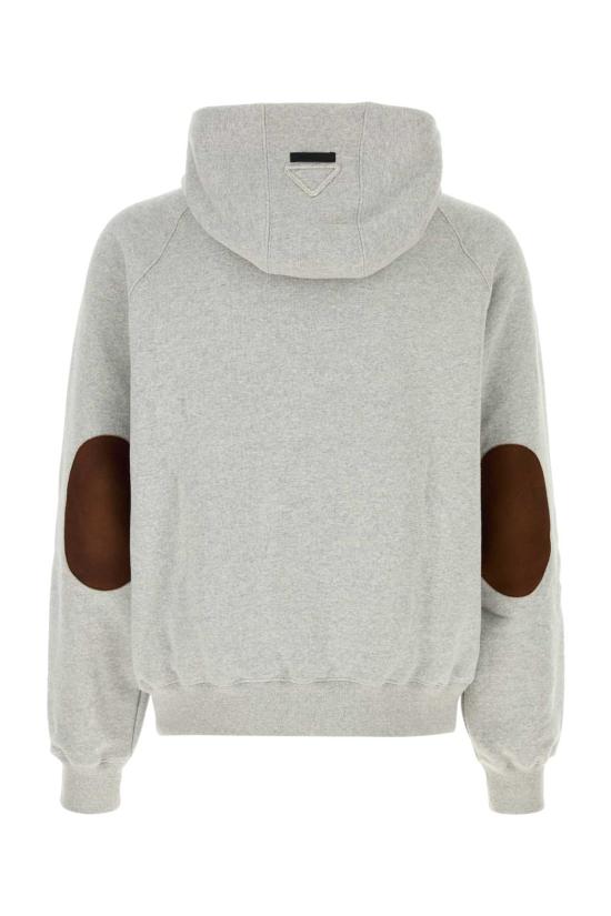 26FW 프라다 후드 티셔츠 UJL58DSOOO6434 F0684 Grey - PRADA