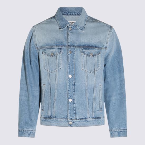 26FW MM6 메종마르지엘라 데님 자켓 SH0AM0084 M30058963 Blue