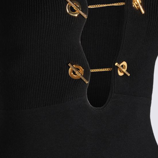 26FW 엘리자베타프랜치 미디 원피스 AM01S66E2 110 Nero - ELISABETTA FRANCHI
