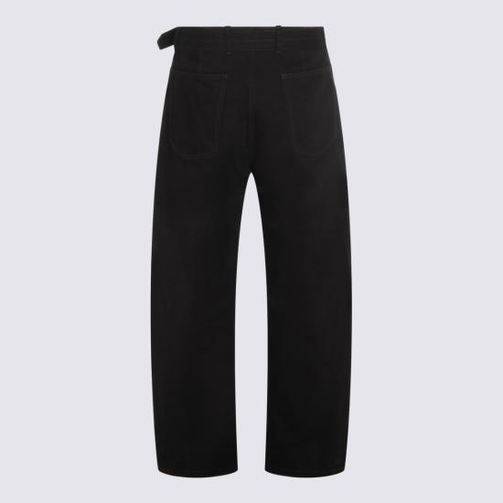 26FW 르메르 트위스트 벨티드 팬츠 PA326 LD1055BK999 Black - LEMAIRE