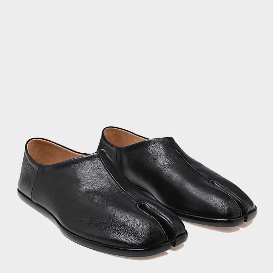 26FW 마르지엘라 타비 레더 슬립온 S58WR0033 P3753T8013 BLACK - MAISON MARGIELA