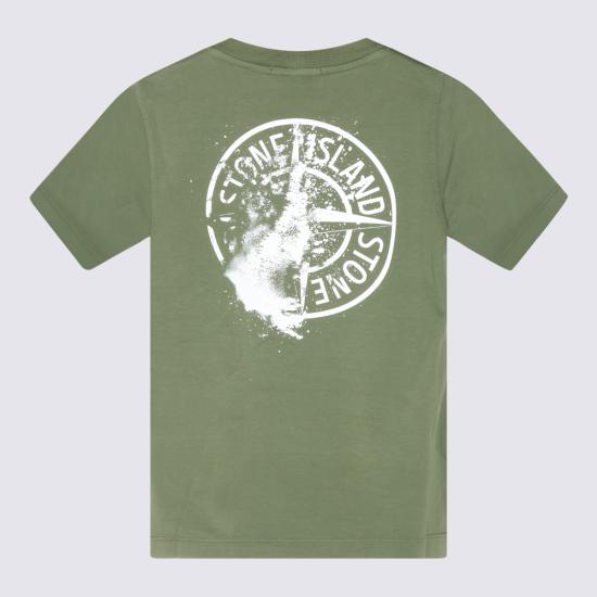 26FW [키즈] 스톤 아일랜드 티셔츠 L2S162100005 S0513V005G MILITARY GREEN - STONE ISLAND