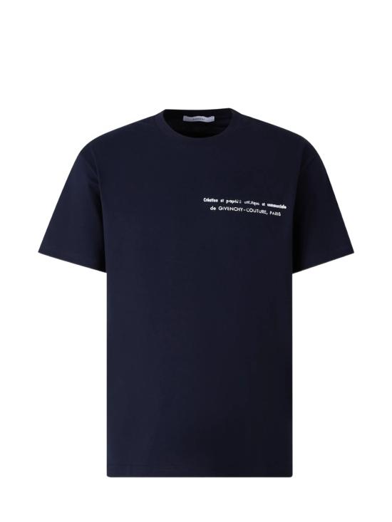 26FW 지방시 반팔 티셔츠 BM71NK3YUE 403 NAVY