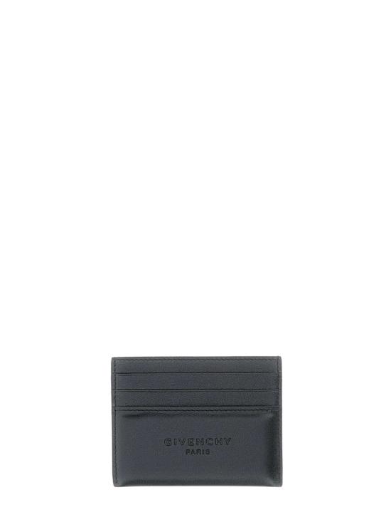 26FW 지방시 레더 안티고나 스탬프 카드 홀더 BK60G0K21L 001 BLACK