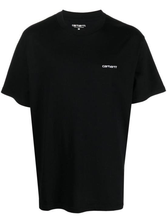 26FW 칼하트 WIP 스크립트 엠브로이더리 티셔츠 I030435 0D2XX BLACK