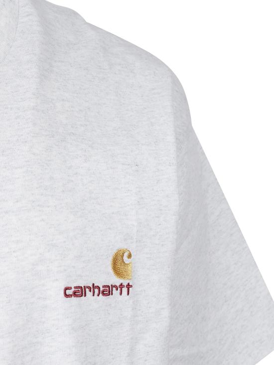 26FW 칼하트 WIP 숏슬리브 아메리칸 스크립트 티셔츠 I029956 482XX GREY - CARHARTT WIP