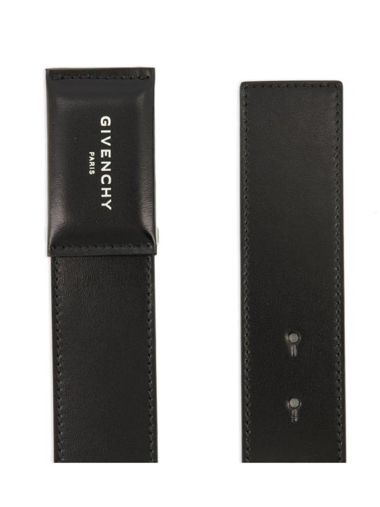 26FW 지방시 가죽 벨트 BK407MK21N 001 BLACK - GIVENCHY