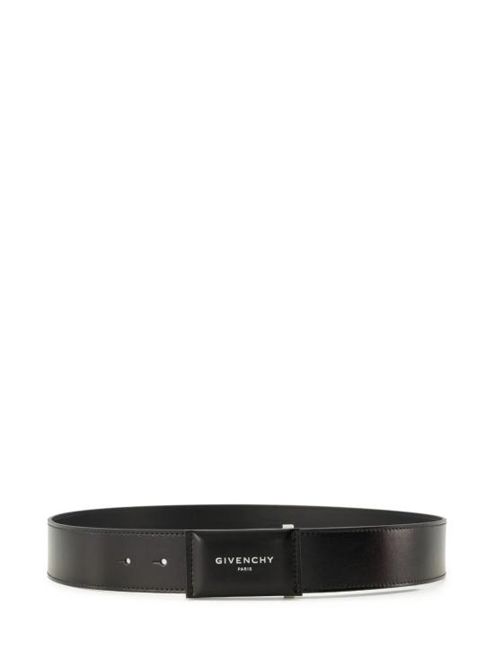 26FW 지방시 가죽 벨트 BK407MK21N 001 BLACK