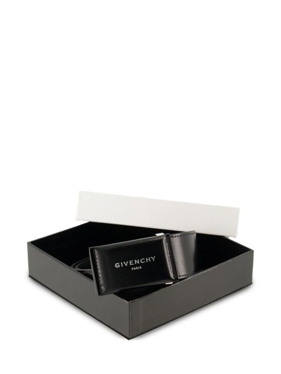26FW 지방시 가죽 벨트 BK407MK21N 001 BLACK - GIVENCHY