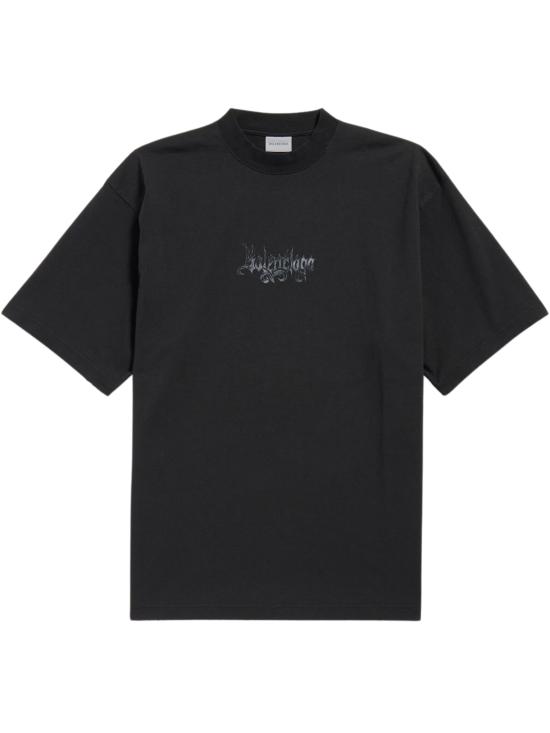 26FW 발렌시아가 반팔 티셔츠 764235 TUVS21000 BLACK