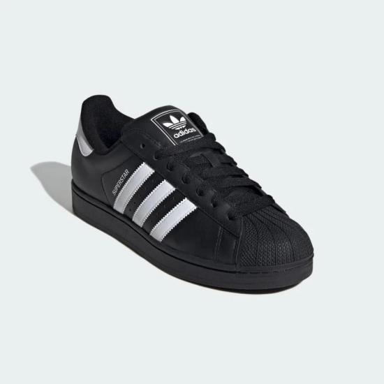  아디다스 슈퍼스타 II 스니커즈 JI0079 CORE BLACK CLOUD WHITE DOM - ADIDAS