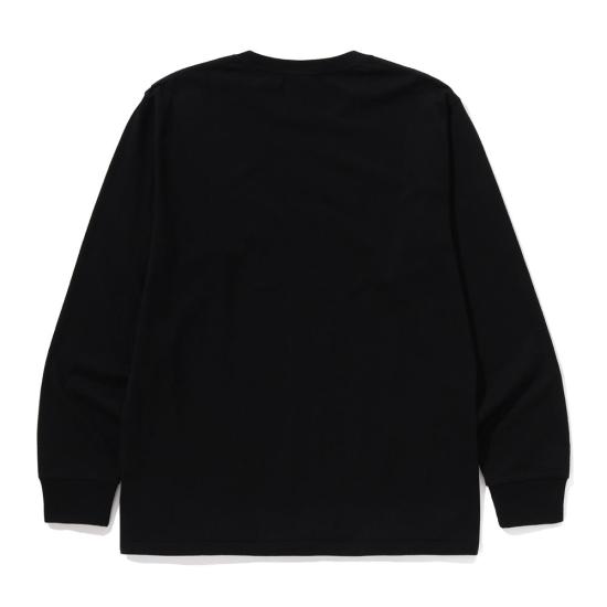  베이프 긴팔 티셔츠 001LTM301011BLK BLACK DOM - BAPE