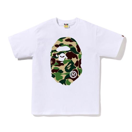  베이프 반팔 티셔츠 001TEM301015 WHD WHITE YELLOW DOM