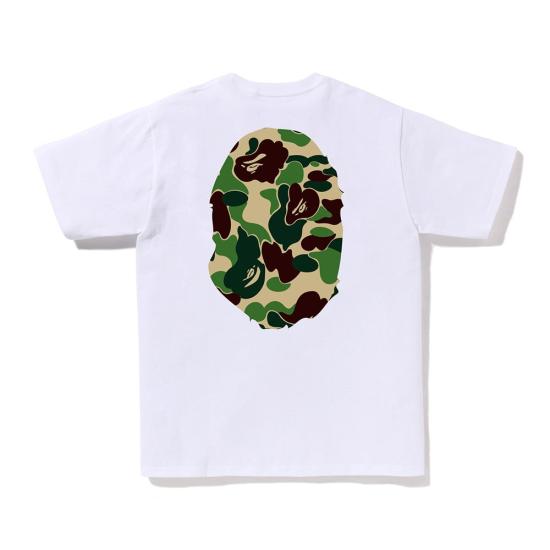  베이프 반팔 티셔츠 001TEM301015 WHD WHITE YELLOW DOM - BAPE