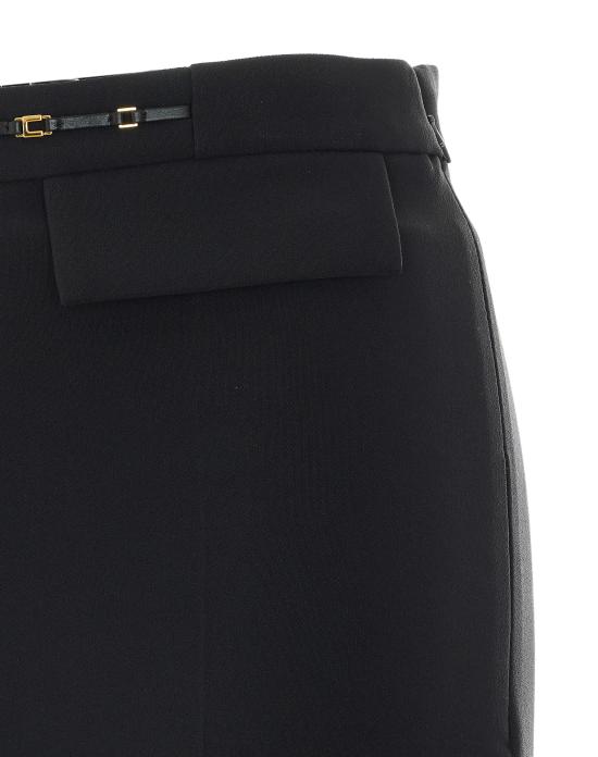 26FW 엘리자베타프랜치 스트레이트 팬츠 PA19566E2 110 Black - ELISABETTA FRANCHI