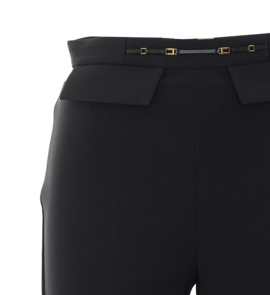 26FW 엘리자베타프랜치 스트레이트 팬츠 PA19566E2 110 Black - ELISABETTA FRANCHI