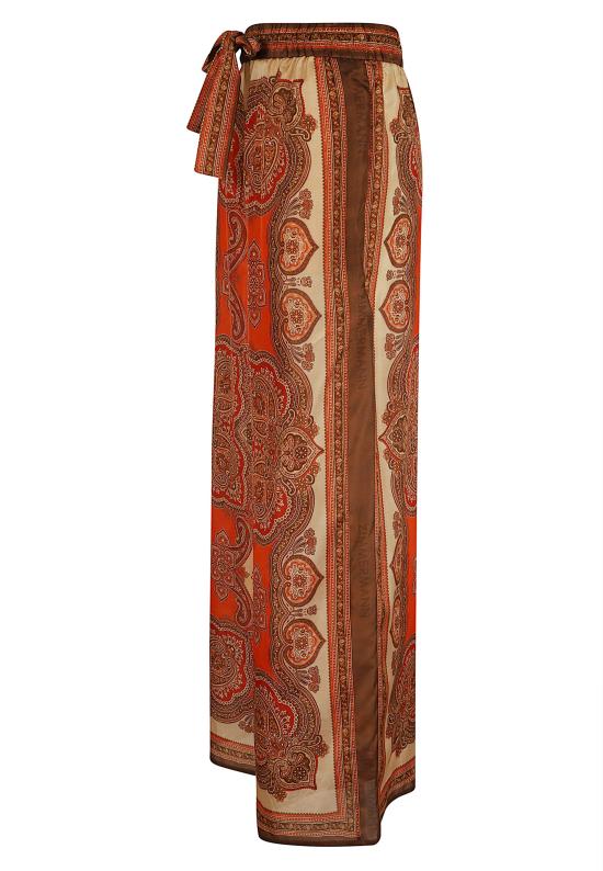 26FW 짐머만 팔라초 팬츠 1500PSS263 TAPA TANGERINE PAISLEY - ZIMMERMANN