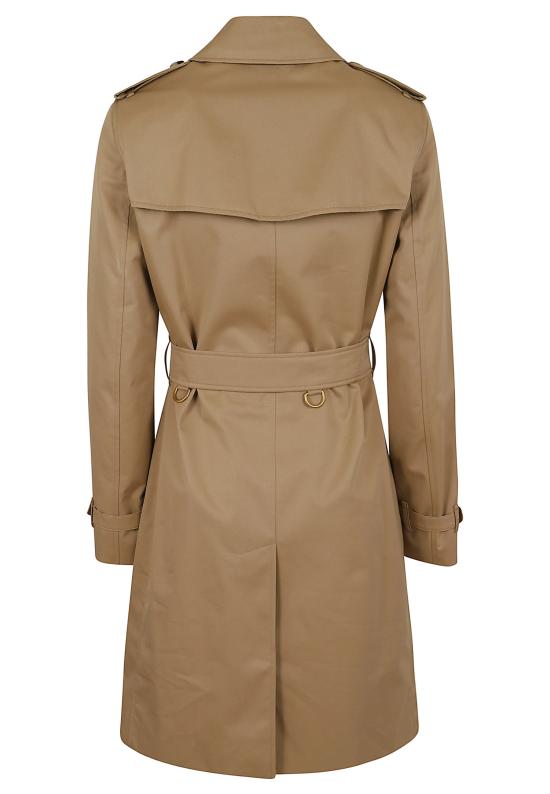 26FW 버버리 미드 렝스 켄싱턴 헤리티지 트렌치 코트 8117243 HONEY - BURBERRY