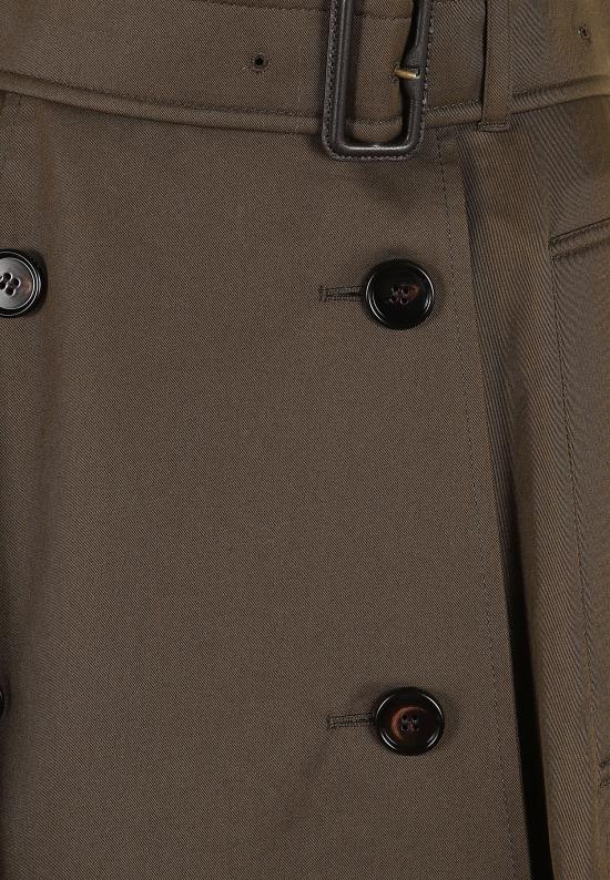 26FW 버버리 개버딘 트렌치 미디 스커트 8117977 JUNIPER - BURBERRY