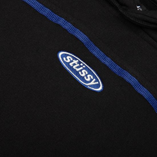 스투시 후드 티셔츠 118616 BLACK DOM - STUSSY