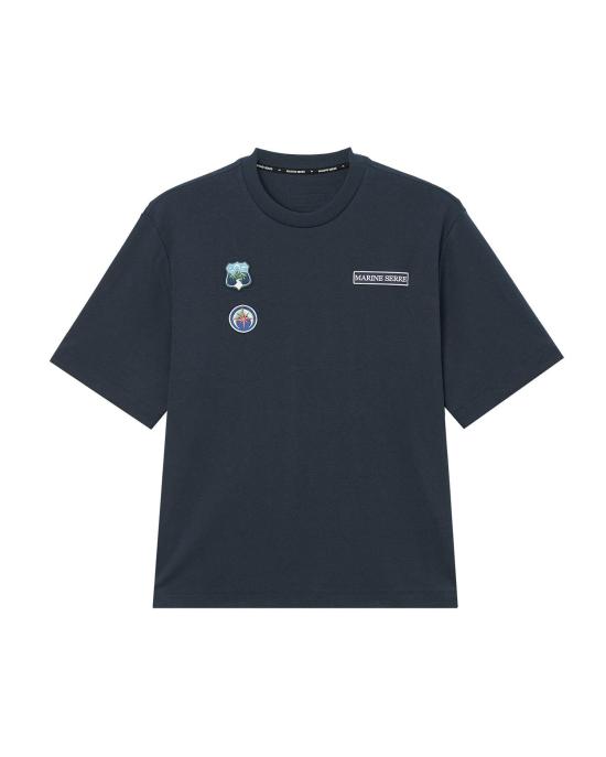 26SS 마린세르 반팔 티셔츠 UTT001ACJER0117 BL81 NAVY BLUE DOM