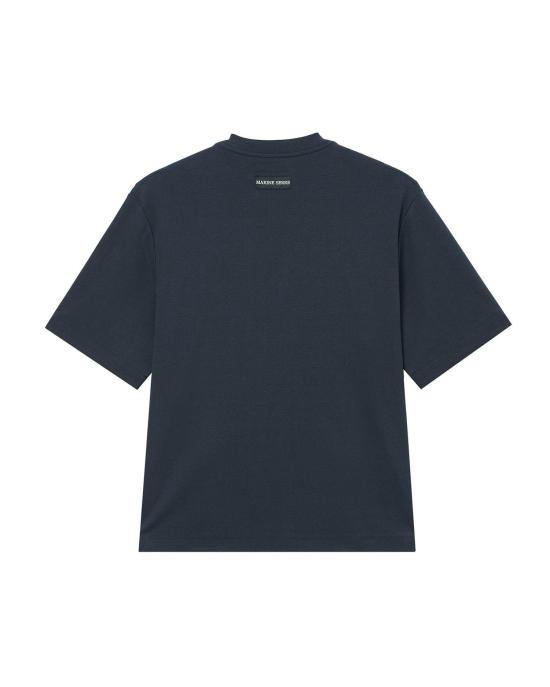 26SS 마린세르 반팔 티셔츠 UTT001ACJER0117 BL81 NAVY BLUE DOM - MARINE SERRE