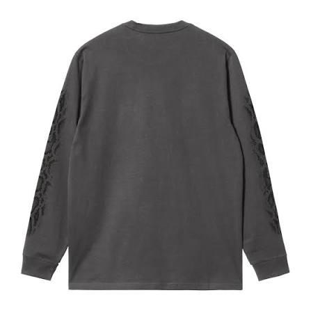 26SS 칼하트 WIP 긴팔 티셔츠 I036387 89GD BLACKGARMENT DYED DOM - CARHARTT WIP