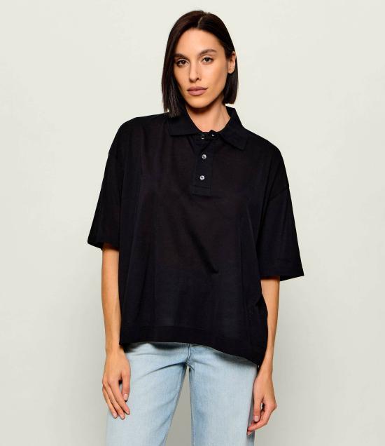 26SS 아미 폴로 티셔츠 UPL422 JE0211 001 BLACK DOM
