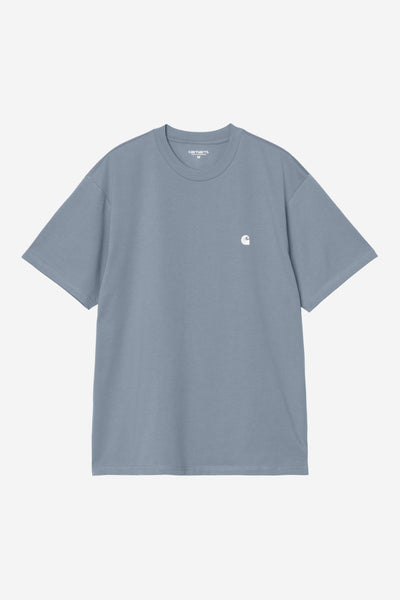 26SS 칼하트 WIP 숏슬리브 매디슨 티셔츠 I033000 3PPXX VELVET BLUE DOM