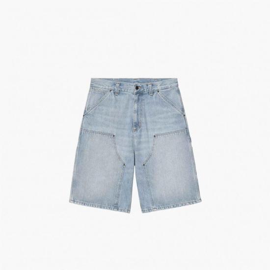 26SS 칼하트 WIP OG 더블 니 쇼츠 I036590 01WU BLUE DOM