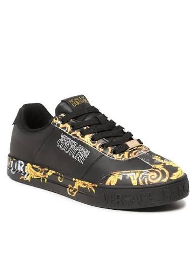 26FW 베르사체 스니커즈 74YA3SK6 ZP264 G89 BLACK GOLD DOM - VERSACE