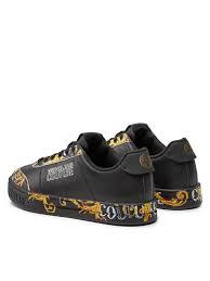 26FW 베르사체 스니커즈 74YA3SK6 ZP264 G89 BLACK GOLD DOM - VERSACE