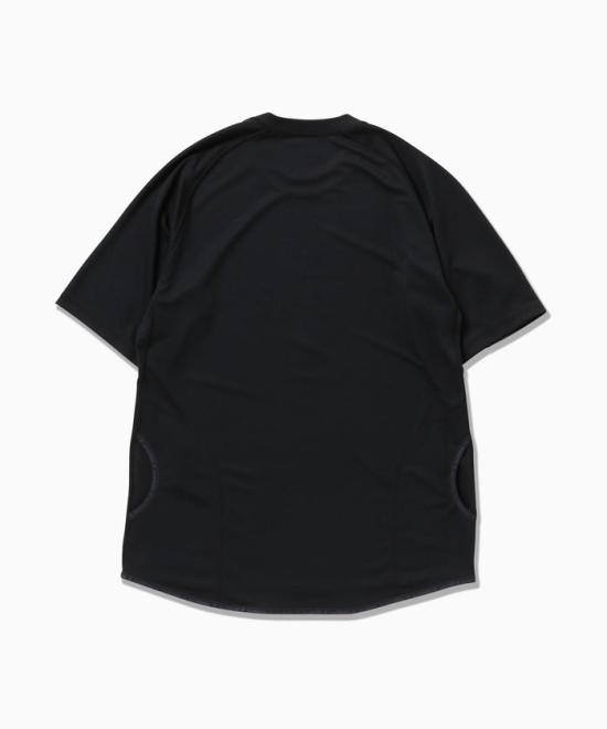 26SS 앤드원더 트레이닝 티셔츠 5746164034 010 BLACK DOM - AND WANDER