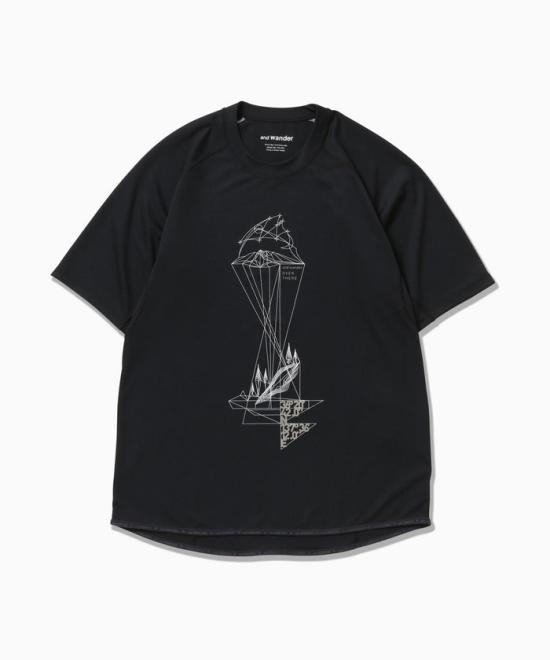 26SS 앤드원더 트레이닝 티셔츠 5746164034 010 BLACK DOM