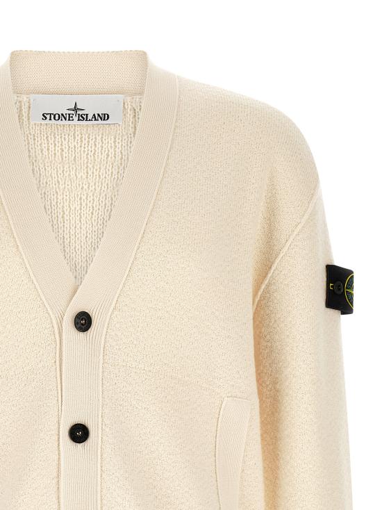 26FW 스톤 아일랜드 가디건 L2S155100010S01C4V0093 White - STONE ISLAND