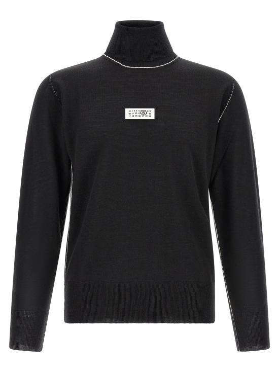 26FW MM6 메종마르지엘라 터틀넥 SH0HA0009M13037900 Black