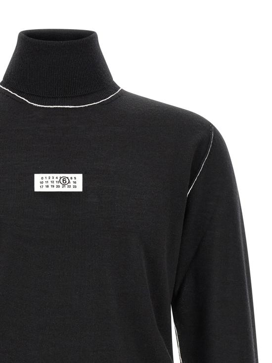 26FW MM6 메종마르지엘라 터틀넥 SH0HA0009M13037900 Black - MM6 MAISON MARGIELA