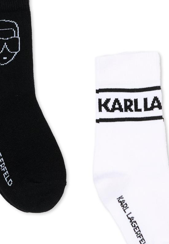 26FW [키즈] 칼라거펠트 발목 양말 Z31447 10P MULTICOLOR - KARL LAGERFELD